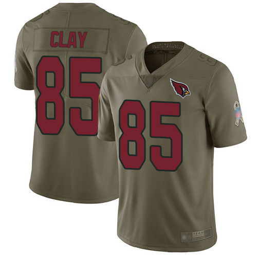 Arizona Cardinals Limited Olive Men Charles Clay Jersey NFL Football #85 2017 Salute to Service